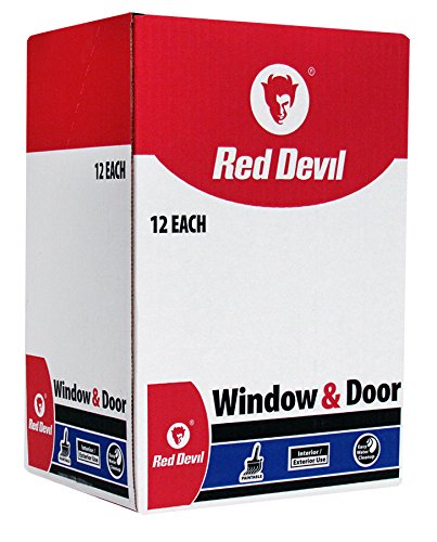 Red Devil 0846 Window & Door Siliconized Acrylic Caulk, White, 10.1 oz, Pack of 12 Online Hot Sale