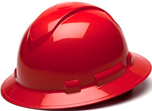 Pyramex Ridgeline Full Brim Hard Hat, 4-Point Ratchet Suspension Online