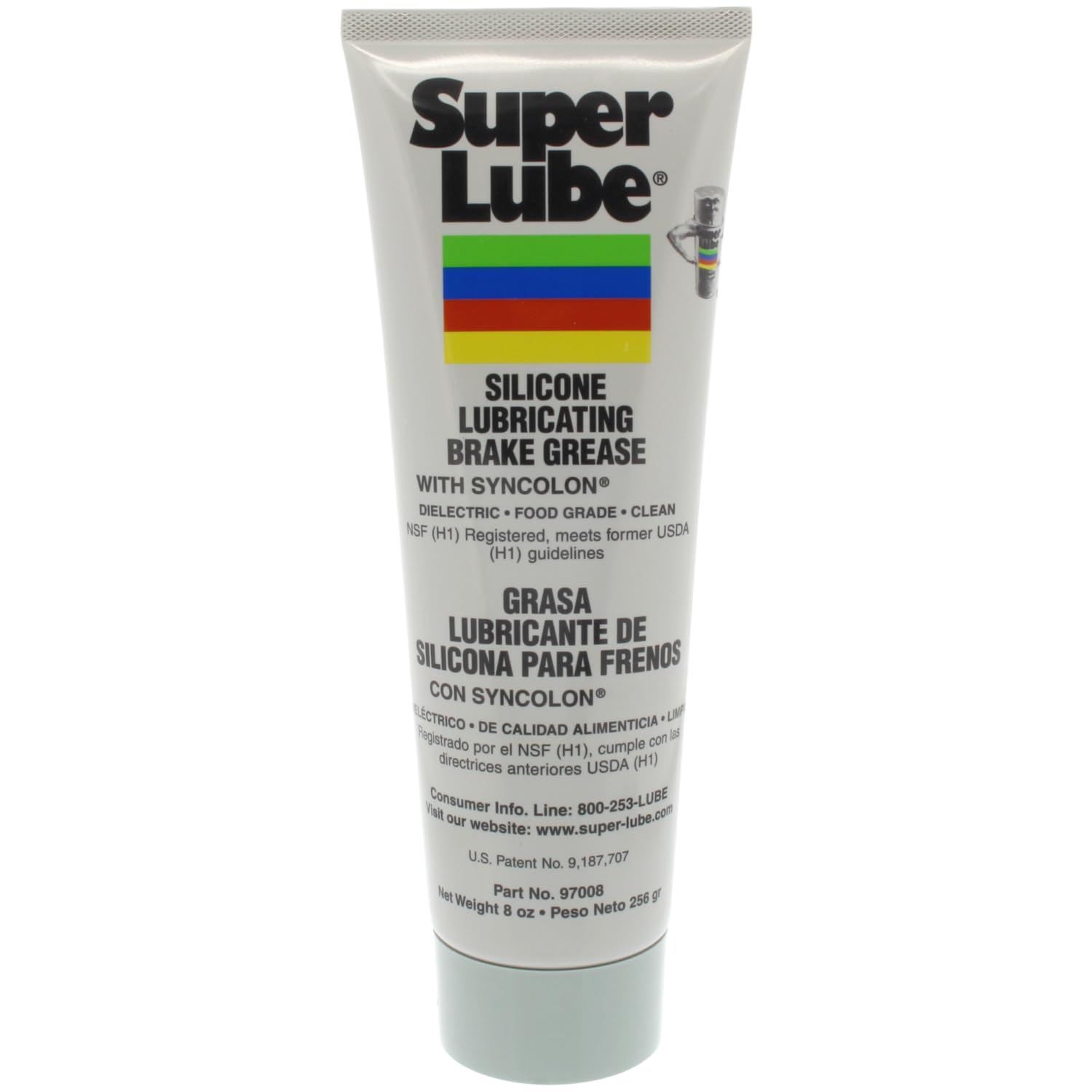 Super Lube Silicone Lubricating Brake Grease with PTFE, 8 oz Tube, Translucent White on Sale
