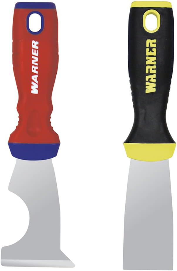 Warner Manufacturing Pro Grip Series Painters Combo Pack, 5-in-1 & 1-1/2 Full Flex Putty Knife, Pro Paint, 1.5 Inch & 5-1 Tool Online now