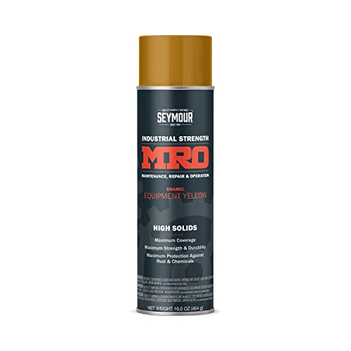 SEYMOUR 620-1443 Industrial MRO High Solids Spray Paint, Equipment Yellow 16 Fl Oz (Pack of 1) Hot on Sale