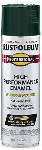 Rust-Oleum 7538838 Professional High Performance Enamel Spray Paint, 15 Oz, Gloss Hunter Green Fashion