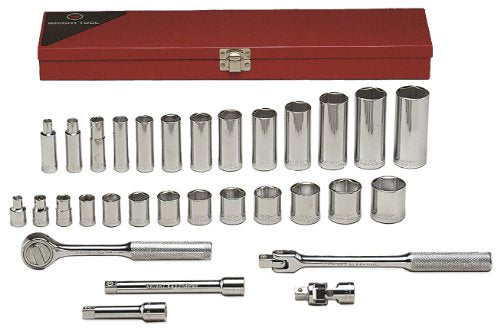 Wright Tool 3/8 In. Drive 31 pc. 6 pt Standard & Deep Socket Set on Sale