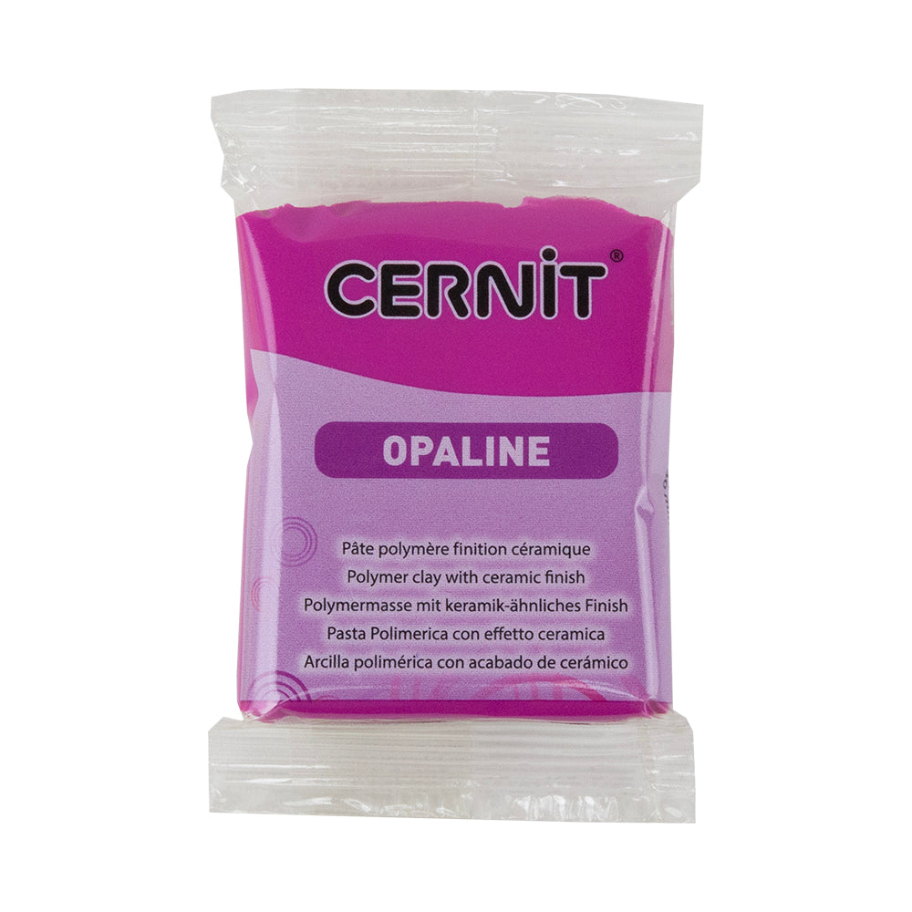 Cernit Opaline Polymer Clay – Magenta 2oz (56g) block Supply