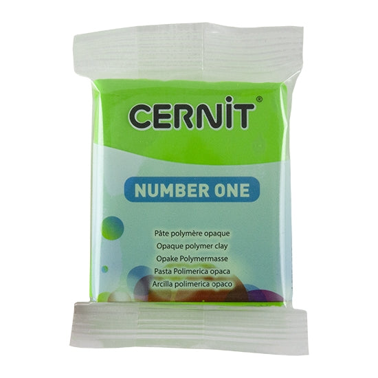 Cernit Number One Polymer Clay – Light Green 2oz (56g) block Sale