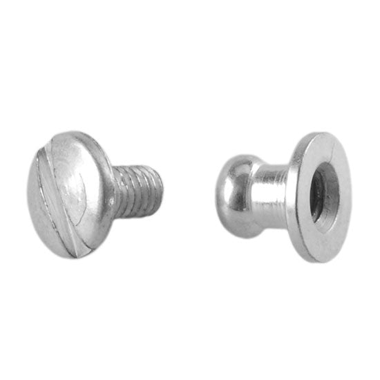 Antique Sterling Silver Plate Post Screw Rivet – Round 3mm – 2 Sets Sale