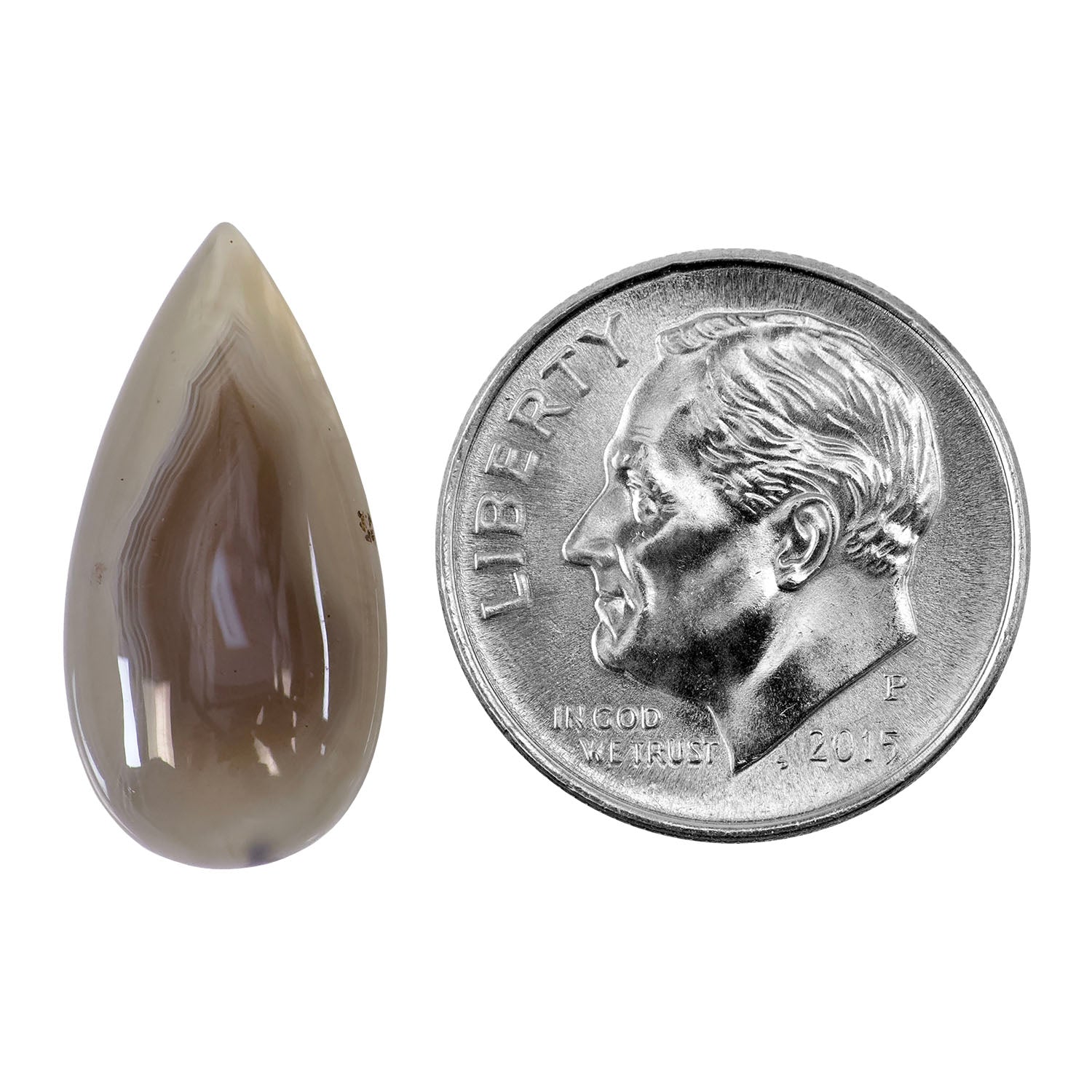 Botswana Agate Gemstone – Cabochon Pear 10mm x 20mm – Pkg/1 Online