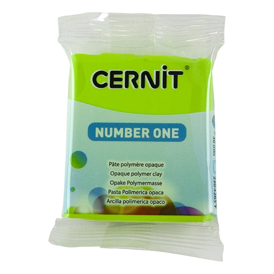 Cernit Number One Polymer Clay – Lime Green 2oz (56g) block Online
