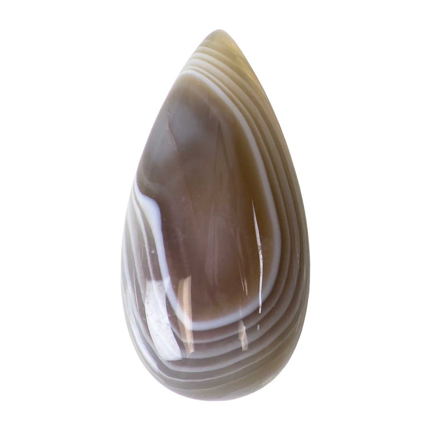 Botswana Agate Gemstone – Cabochon Pear 10mm x 20mm – Pkg/1 on Sale