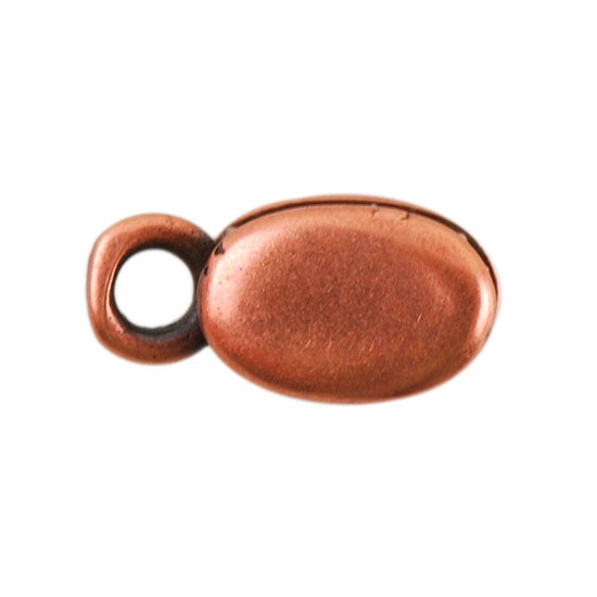 Copper Plate Crimp End Cap – Oval 2mm Pkg/2 Online Sale