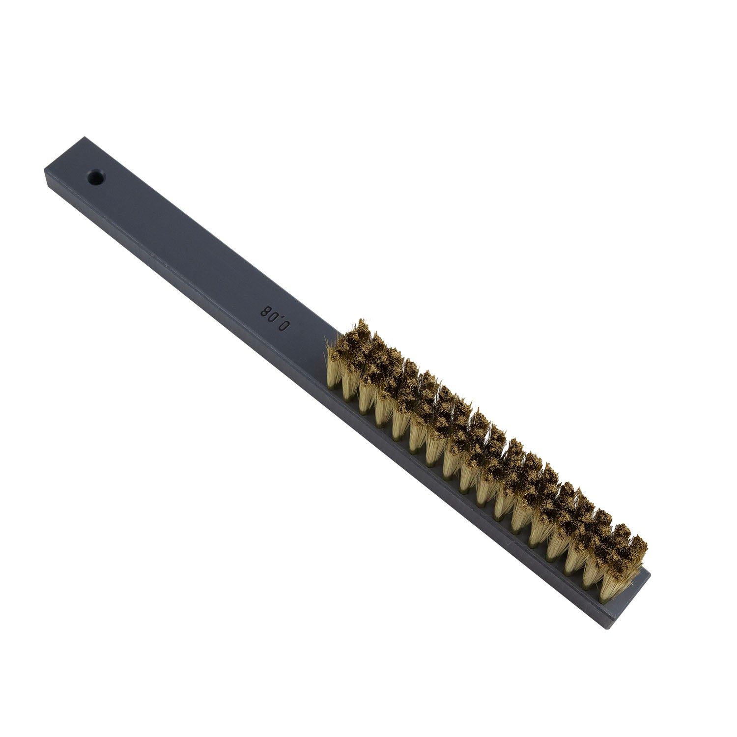 Brass Scratch Brush with Lucite Handle – 4 Row Soft Fashion