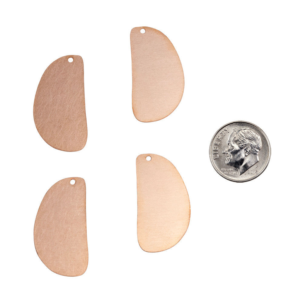Copper Blanks – Organic Shape 30mm – Pkg/4 Sale