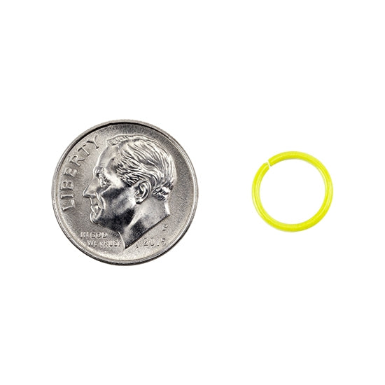 Colored Open Jump Rings – Yellow – Round 10mm 18 gauge – Pkg/50 Online Sale