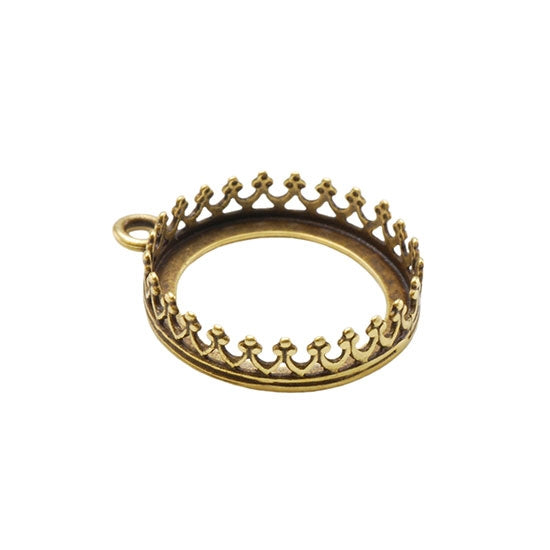 Bronze Pendant Bezel Setting – Round 16mm Pkg/1 Online