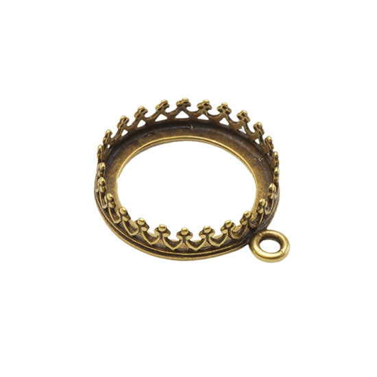 Bronze Pendant Bezel Setting – Round 16mm Pkg/1 Online