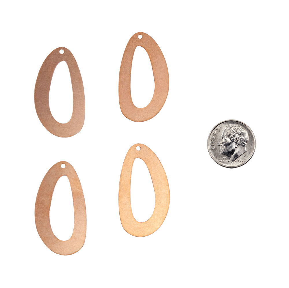 Copper Blanks – Open Oval 35mm – Pkg/4 Discount