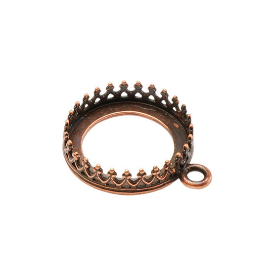 Copper Pendant Setting Round 14mm Pkg/1 on Sale
