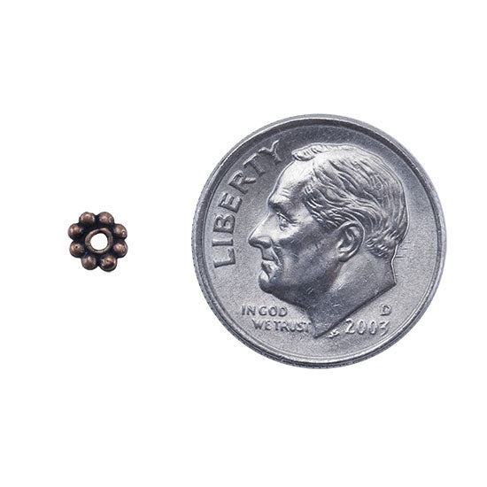 Copper Plate Beaded Heishi – 4mm Pkg/25 Online now