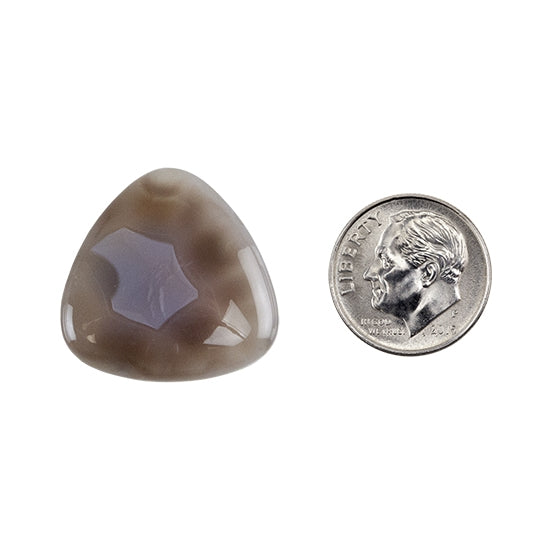 Botswana Agate Gemstone – Cabochon Trillion 25mm x 25mm – Pkg/1 Online Sale