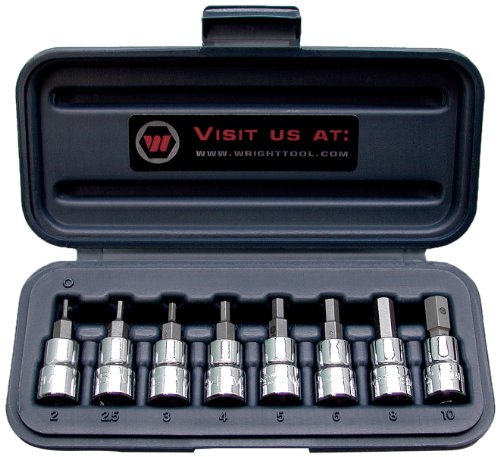 Wright Tool 3/8″ Drive Hex Bit Socket Set with Bit Metric (8-Piece) Online now