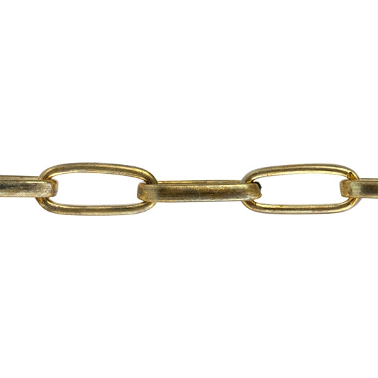 Brass Chain – Drawn Cable 12.6mm – By the Foot Discount