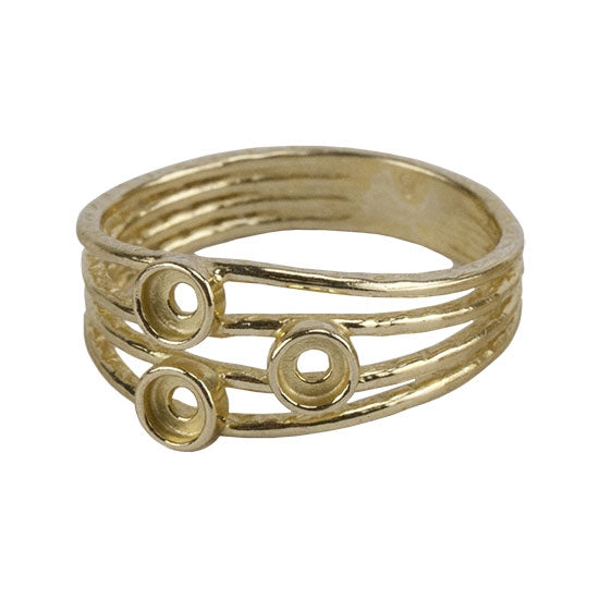 Brass 3 Bezel Setting Ring -3mm Pkg 1 Discount