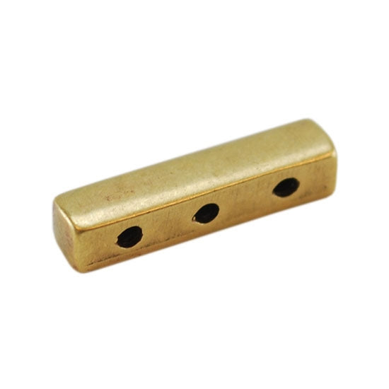Bronze Plate End Bar – Triple Strand – 4mm x 15mm Pkg/2 Online Sale