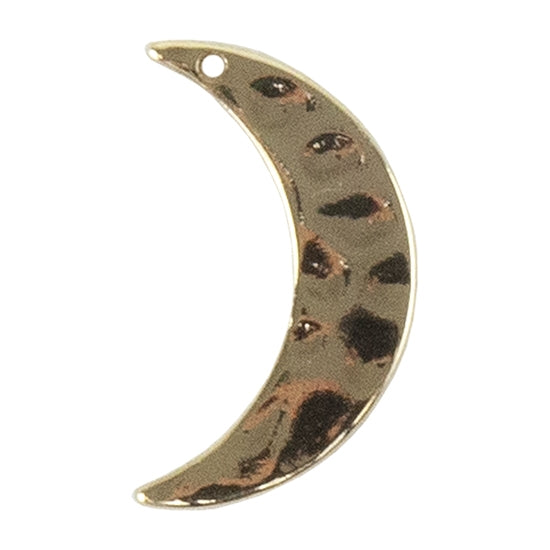 Brass Pendant – Moon 18k Gold Plated – Pkg/6 Supply