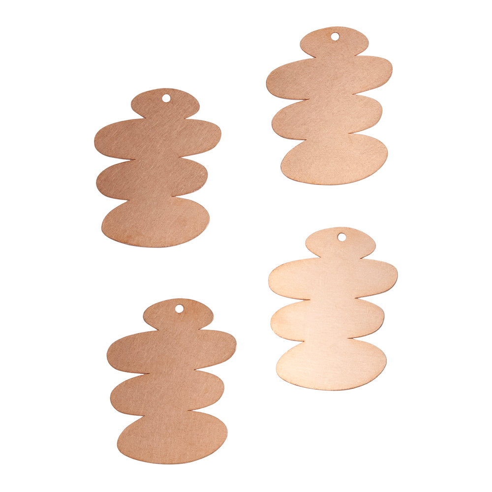 Copper Blanks – Squiggle 35mm – Pkg/4 Online now