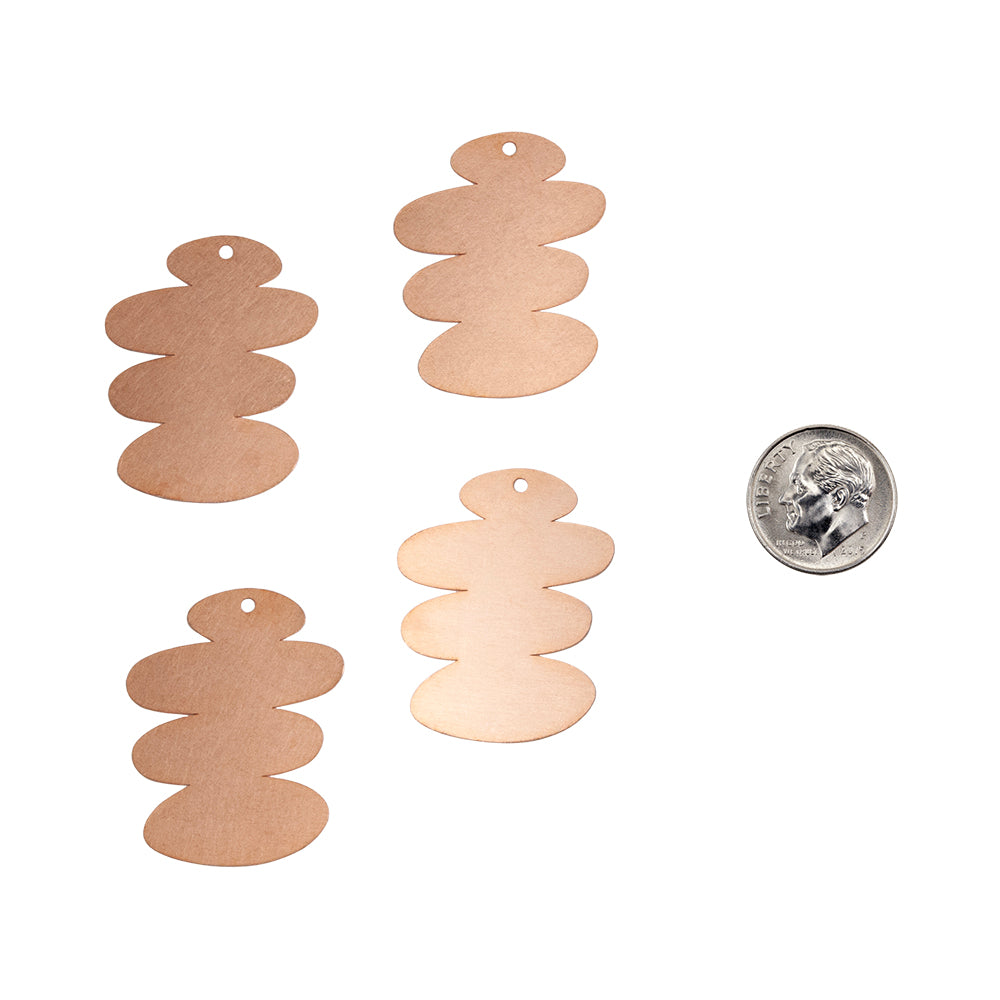 Copper Blanks – Squiggle 35mm – Pkg/4 Online now