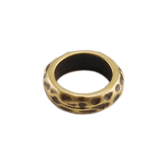 Bronze Plate Spacer – Hammered 7mm Pkg/4 Sale