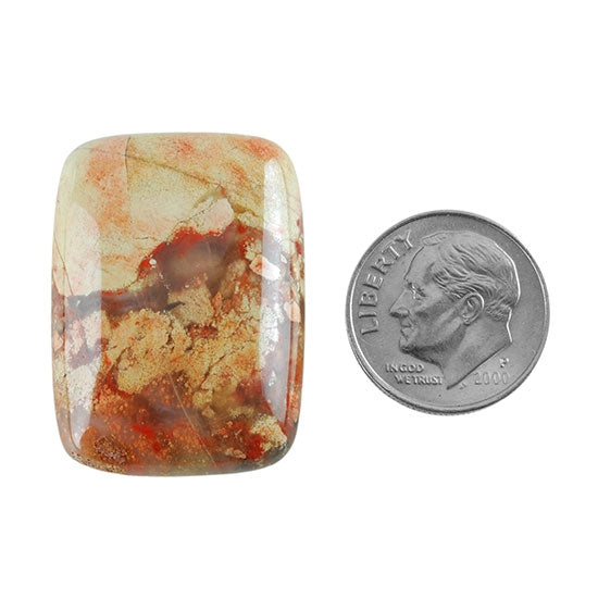 Brecciated Jasper Gemstone – Cabochon Rectangle 22mm x 30mm Pkg/1 Fashion