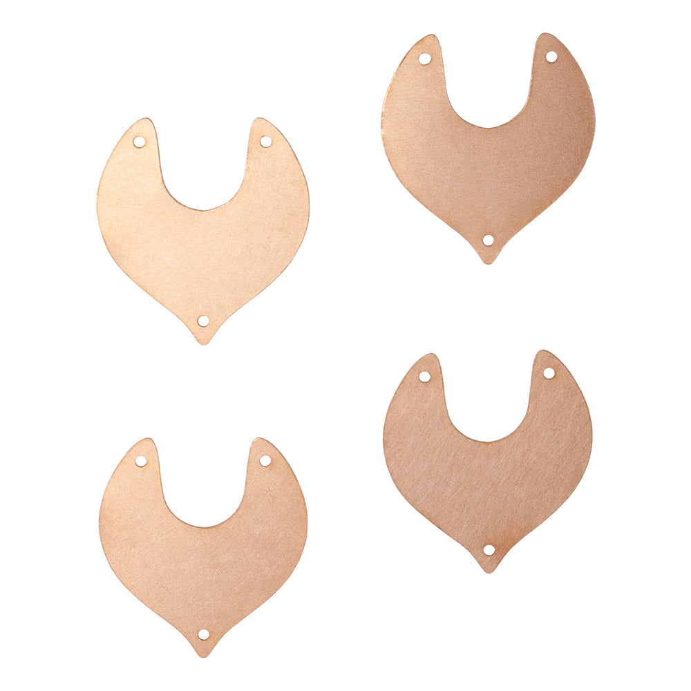 Copper Blanks – Pointed U 35mm – Pkg/4 Discount