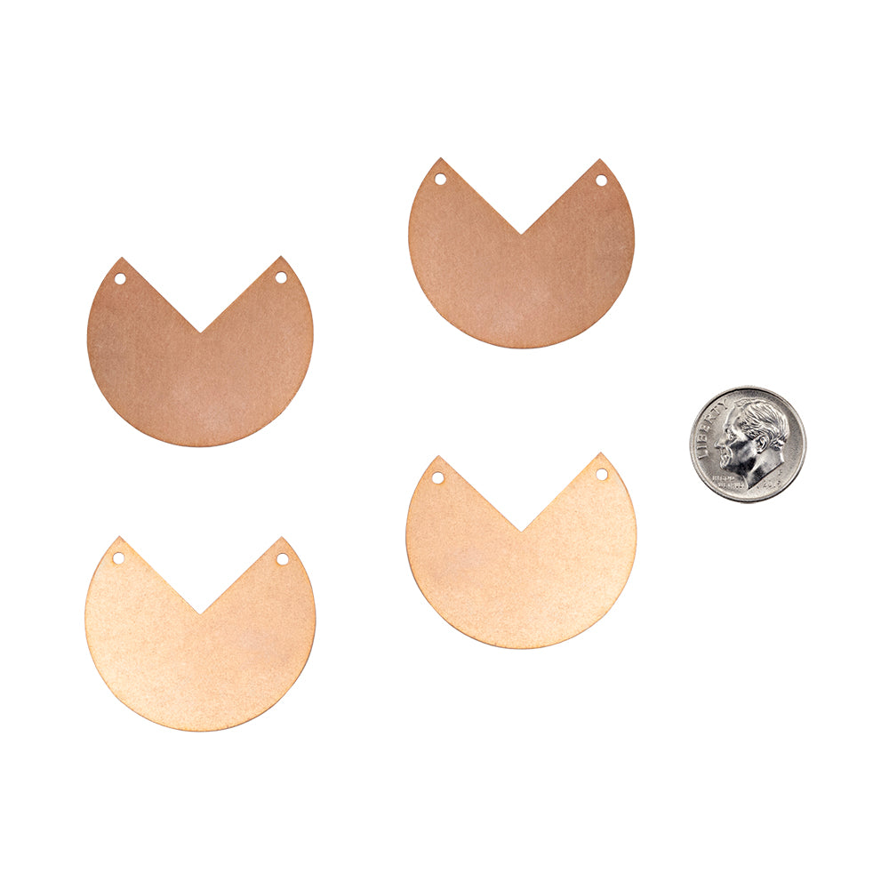 Copper Blanks – Sector 35mm – Pkg/4 Sale