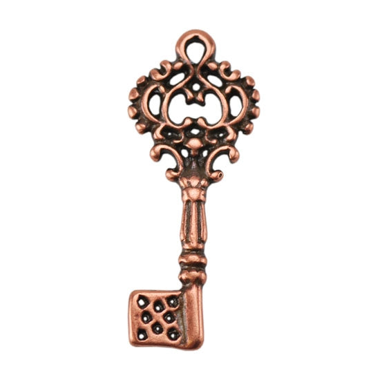 Copper Plate Charm – Key Small Pkg/1 Supply