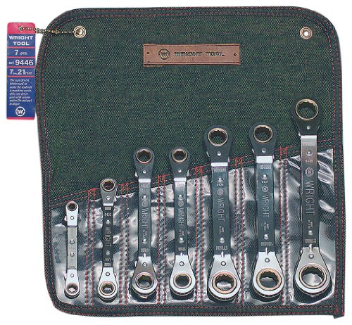 Wright Tool 9446 7 Pc. Ratcheting Box Wrench Set 7mm – 21mm (7-Piece),Silver Online now