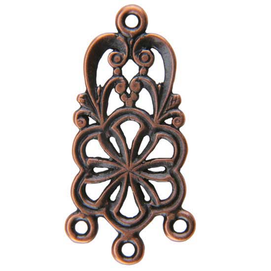 Copper Plate Connector – Flower Heart Pkg/2 Online