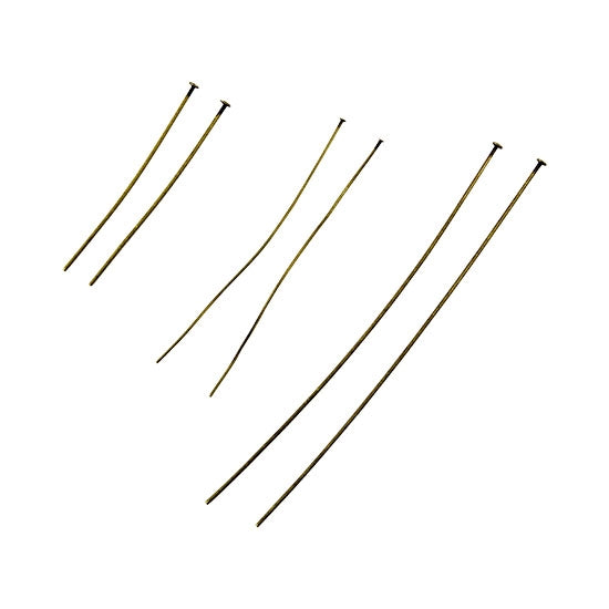 Antique Brass Plate Head Pins on Sale