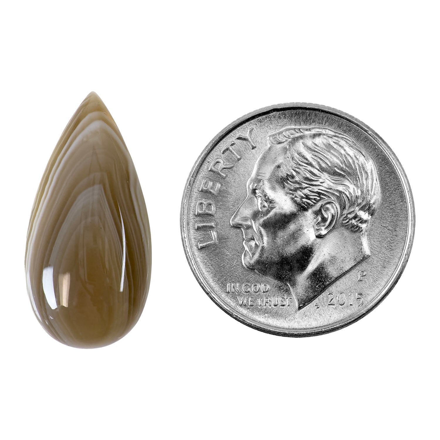 Botswana Agate Gemstone – Cabochon Pear 10mm x 20mm – Pkg/1 Online