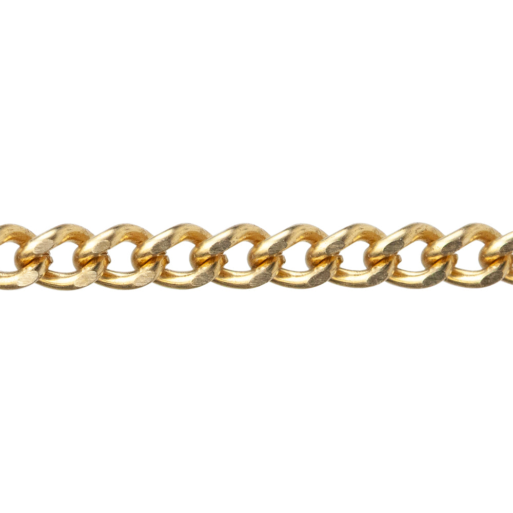 Brass Chain – Curb 2.85mm – By the Foot Fashion