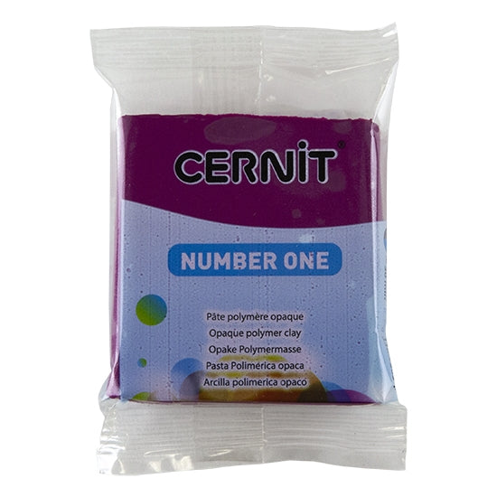 Cernit Number One Polymer Clay – Wine Red 2oz (56g) block Fashion