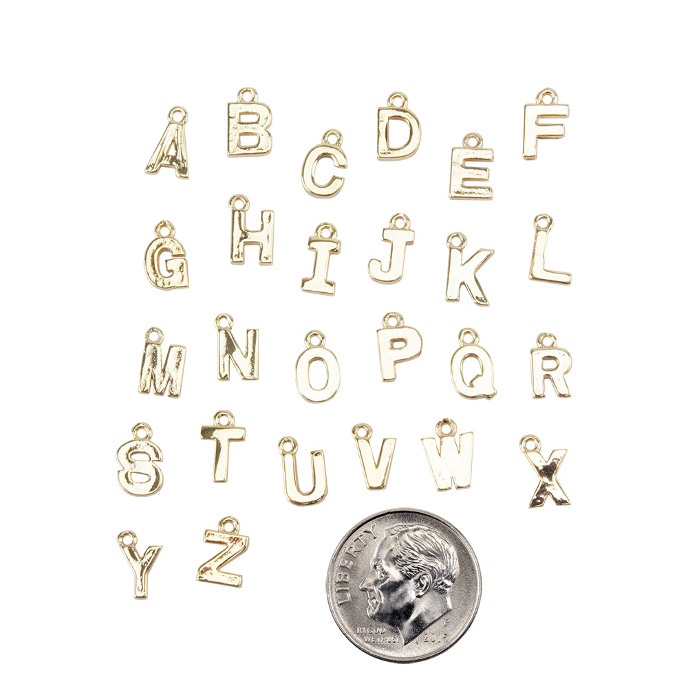 Brass Pendants – Alphabet A to Z – Pkg/26 Online