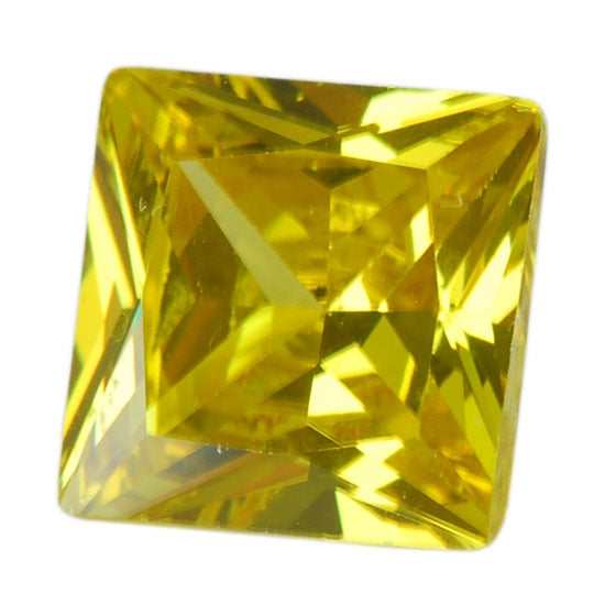Cubic Zirconia – Yellow Diamond – Square Sale