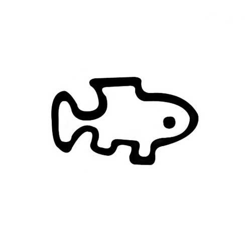 Design Stamp – Fish 5mm on Sale