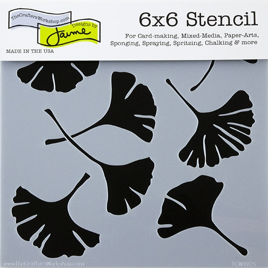Design Stencil – Ginkgo Leaves Discount