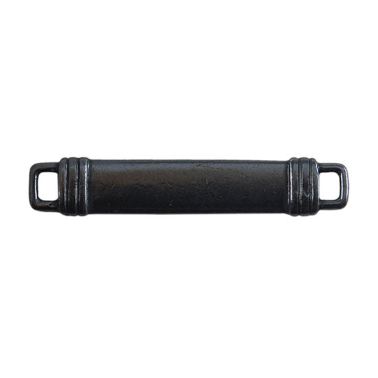 Gunmetal Plate Shape – Banded Rectangle Connector – 34mm x 7mm Pkg/2 on Sale