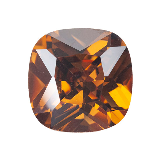 Cubic Zirconia – Smoked Topaz – Cushion Fashion