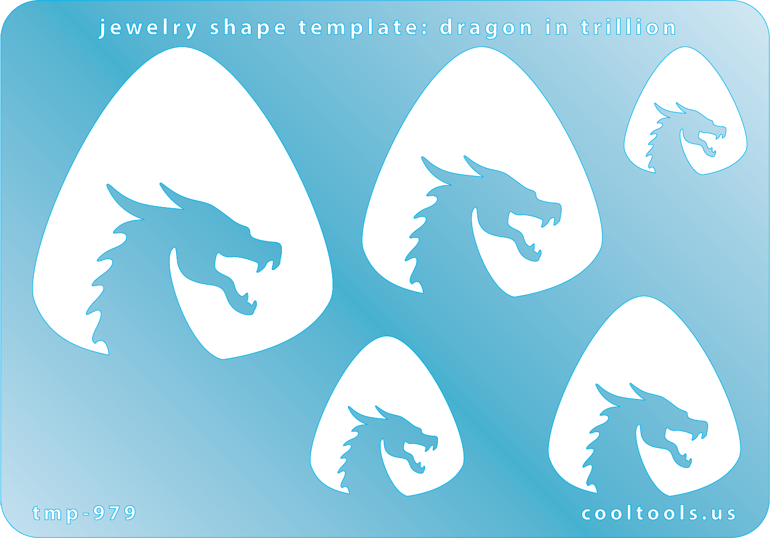 Jewelry Shape Template – Dragon in Trillion on Sale
