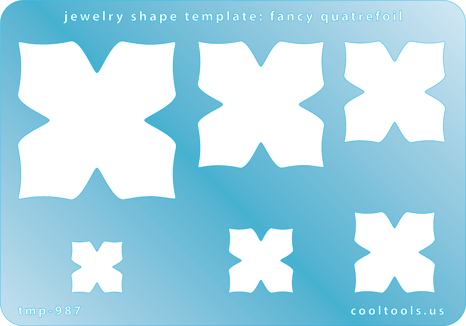 Jewelry Shape Template – Fancy Quatrefoil Sale