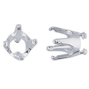 Fine Silver Embeddable Snap-Set Prong Setting Fashion